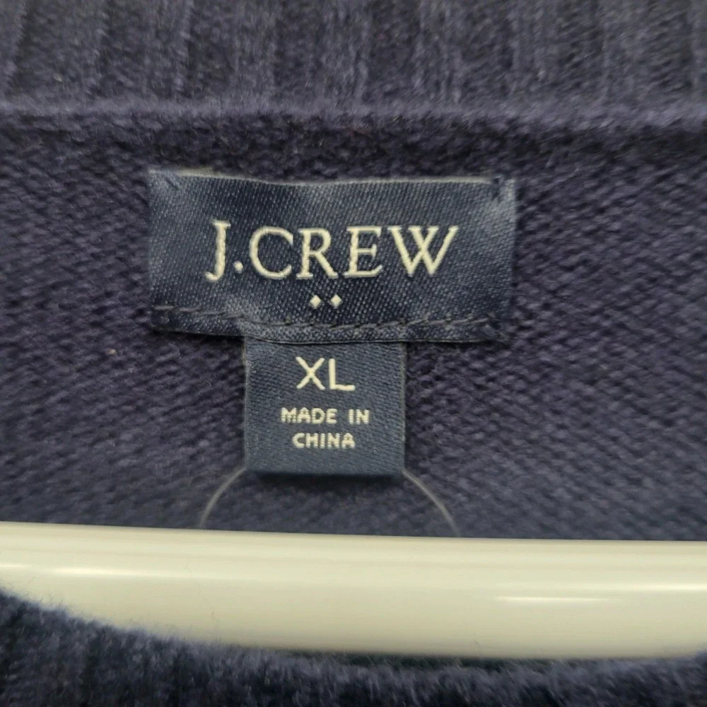 NEW J Crew Lambswool Blend Crewneck Sweater‎ Mens XL Pullover Preppy Cozy Travel